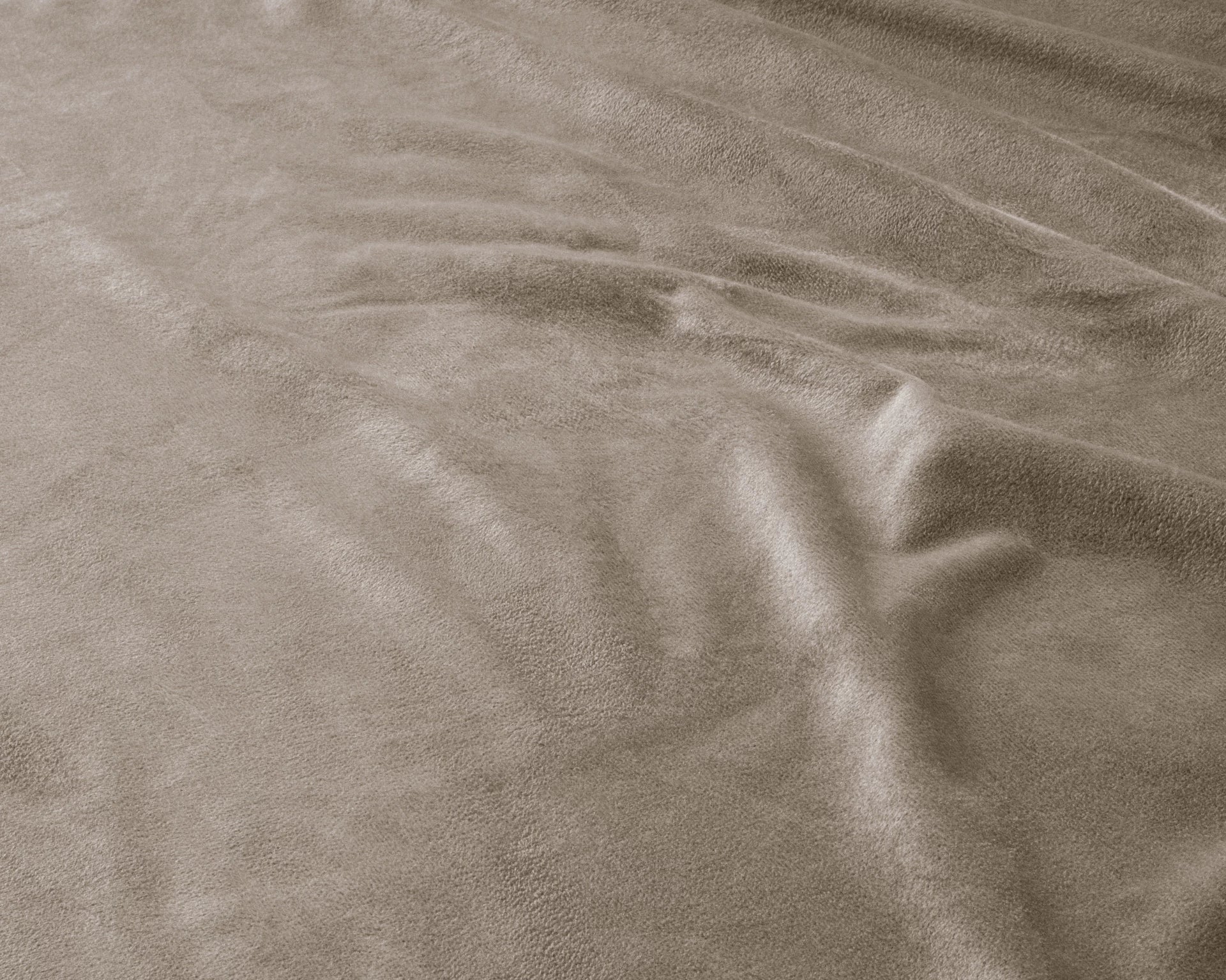 Velvet hoeslaken Taupe/Grijs