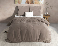 Flanel-Bettwäsche - Mendez Taupe