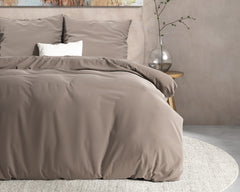 Flanel-Bettwäsche - Mendez Taupe