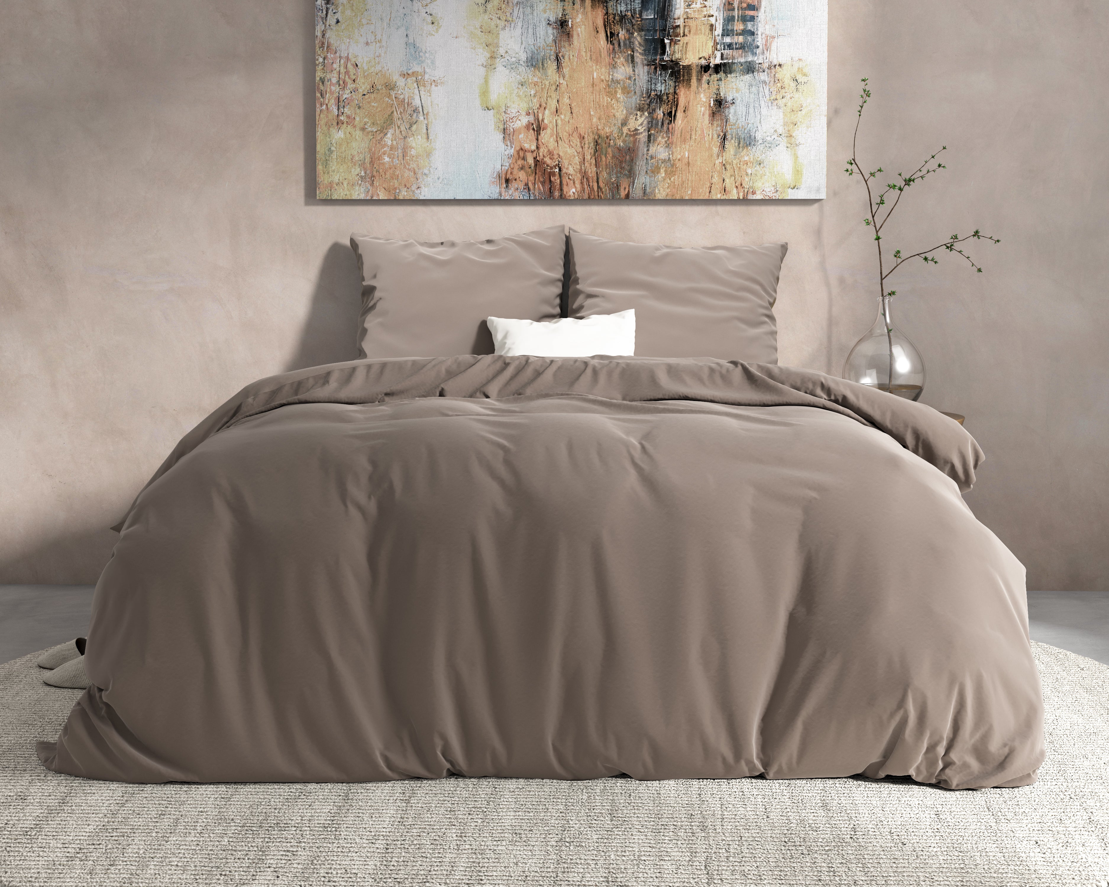Flanel-Bettwäsche - Mendez Taupe