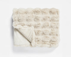 Plaid - Pom Rabbit Fur Beige