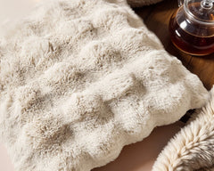 Zierkissen - Pom Rabbit Fur Beige