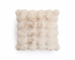 Zierkissen - Pom Rabbit Fur Sand