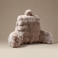 Rückenstützkissen mit Pompons – Taupe