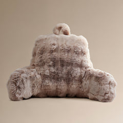 Rückenstützkissen mit Pompons – Taupe
