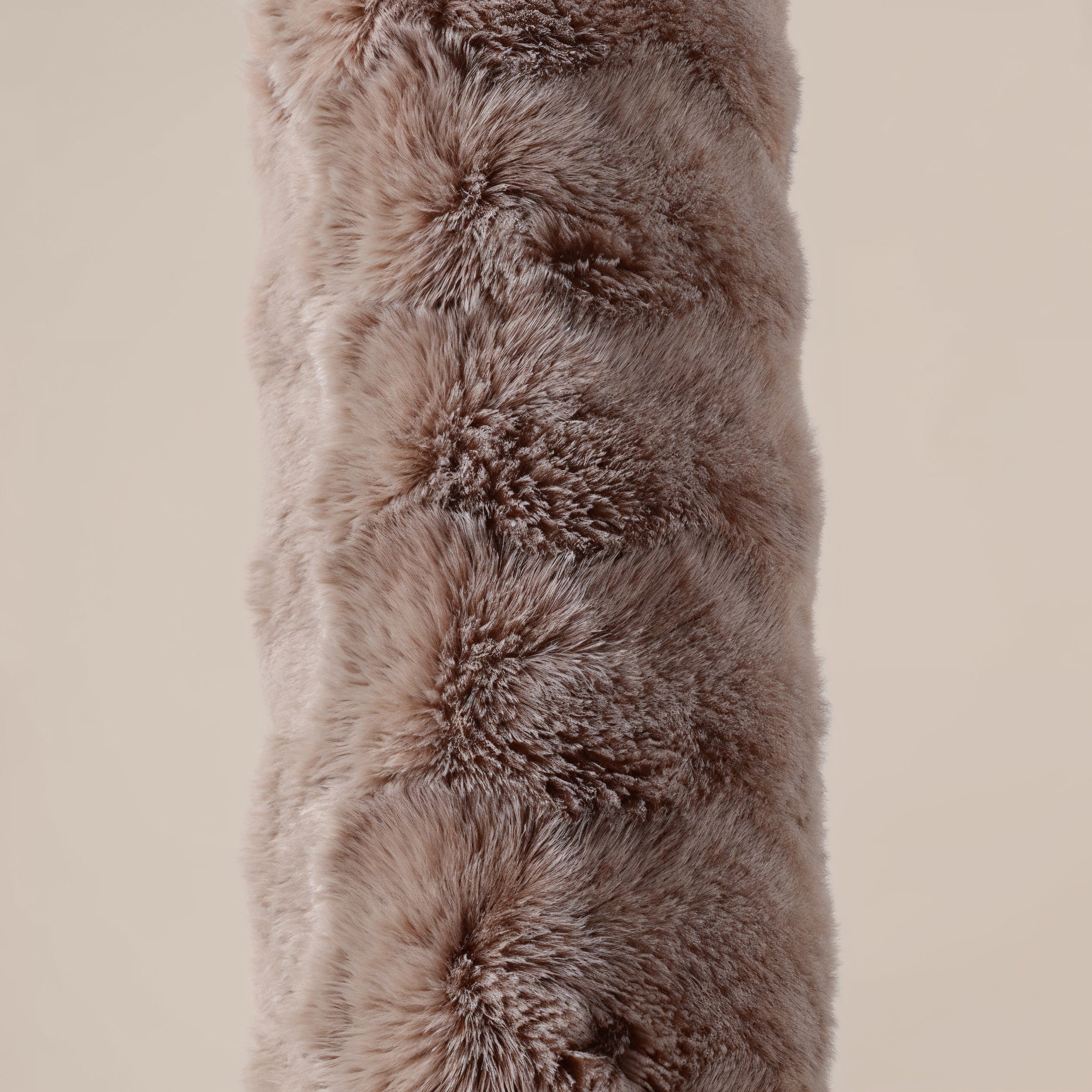 Körperkissen mit Pompoms - Taupe