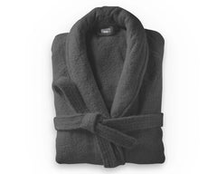 Weicher Frottee-Bademantel Anthrazit L-XL