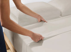 Baumwolle-Bettlaken Premium Creme