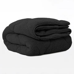 Faule All-in-One Daunendecke Teddy Anthrazit 140 x 200