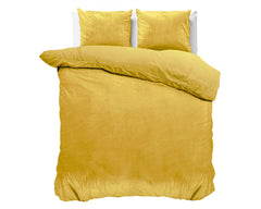 Samt-Bettwäsche - Uni Gold