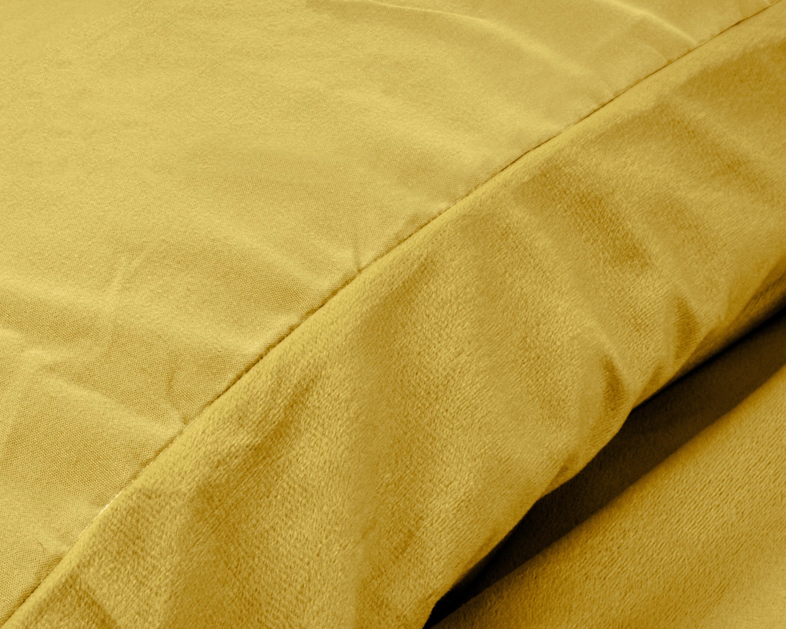 Samt-Bettwäsche - Uni Gold
