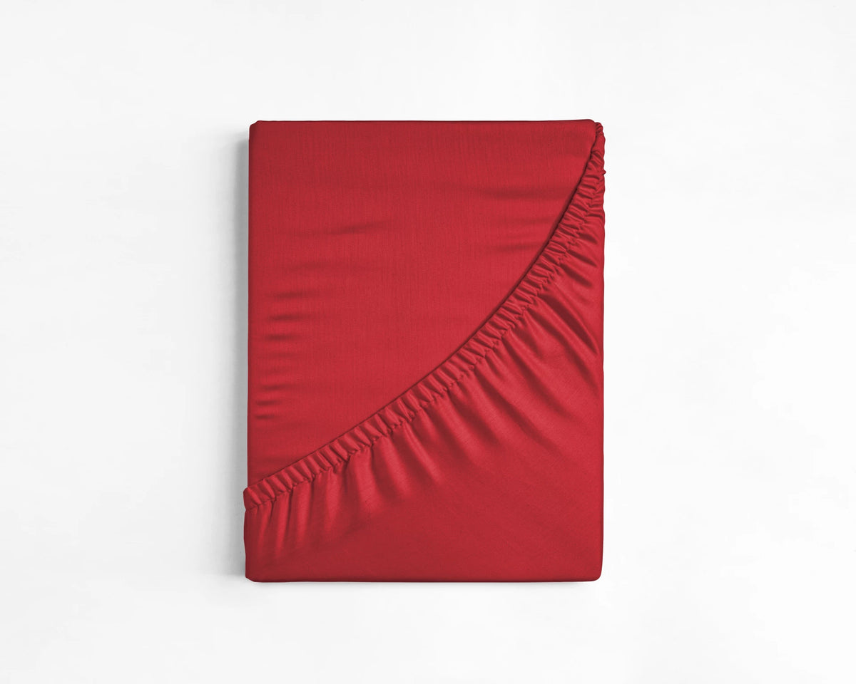 Katoenen Hoeslaken Rood