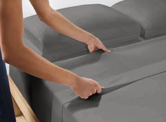 Baumwolle-Bettlaken Premium Grau