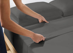 Flanell-Bettlaken Premium Anthrazit