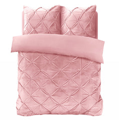 Samt-Bettwäsche - Pintuck Rosa