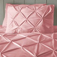 Samt-Bettwäsche - Pintuck Rosa