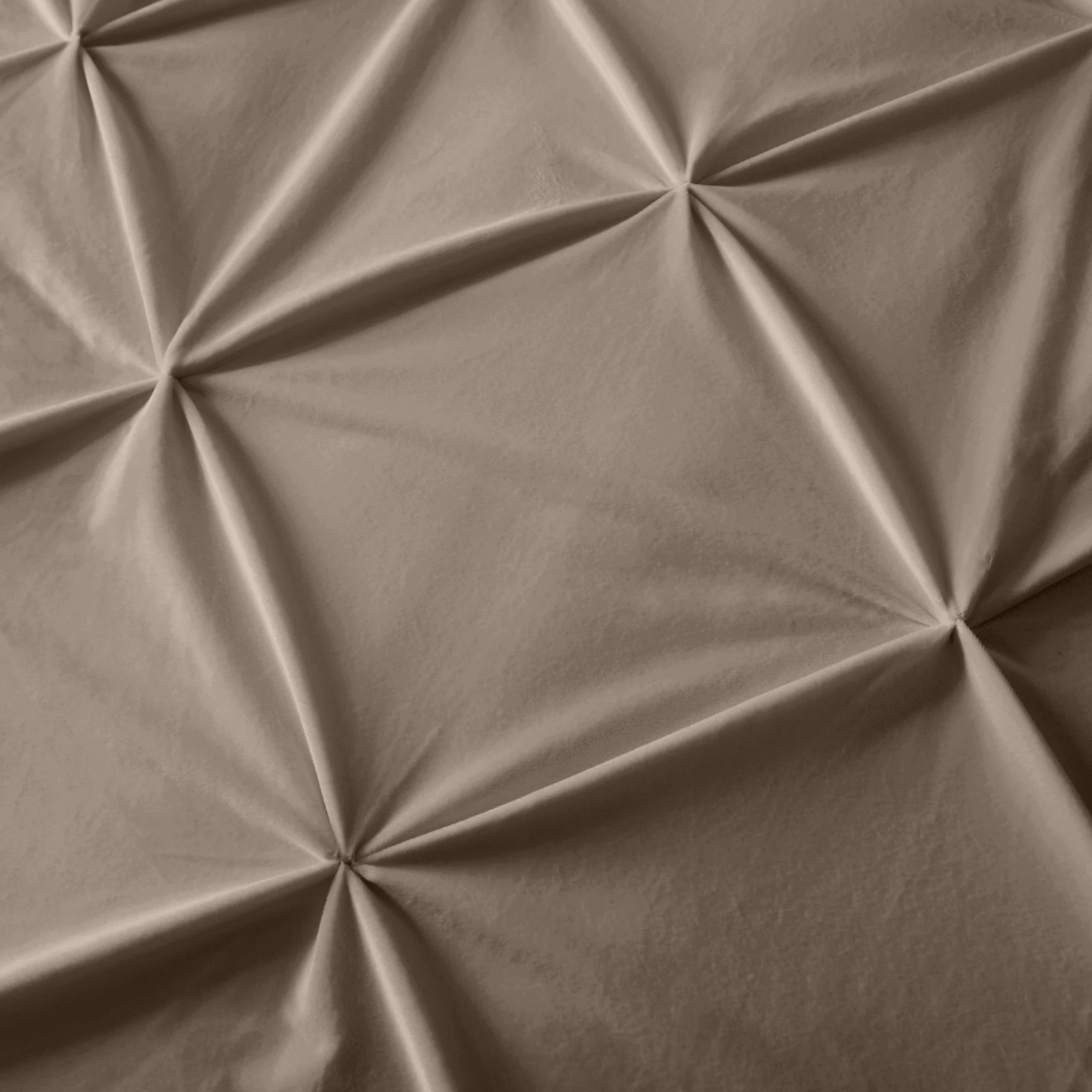 Samt-Bettwäsche - Pintuck Taupe