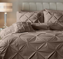 Samt-Bettwäsche - Pintuck Taupe