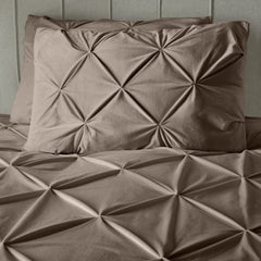Samt-Bettwäsche - Pintuck Taupe