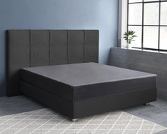 Baumwolle-Satin-Spannbettlaken Anthrazit