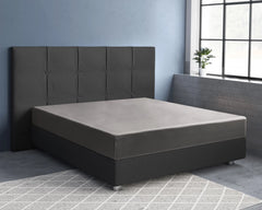 Baumwolle-Satin-Spannbettlaken Grau