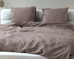 Hotelqualität-Bettwäsche – Wafel Taupe
