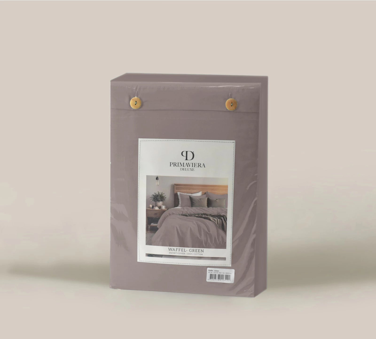 Hotelqualität-Bettwäsche – Wafel Taupe