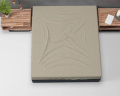 Flanell-Spannbettlaken - Taupe
